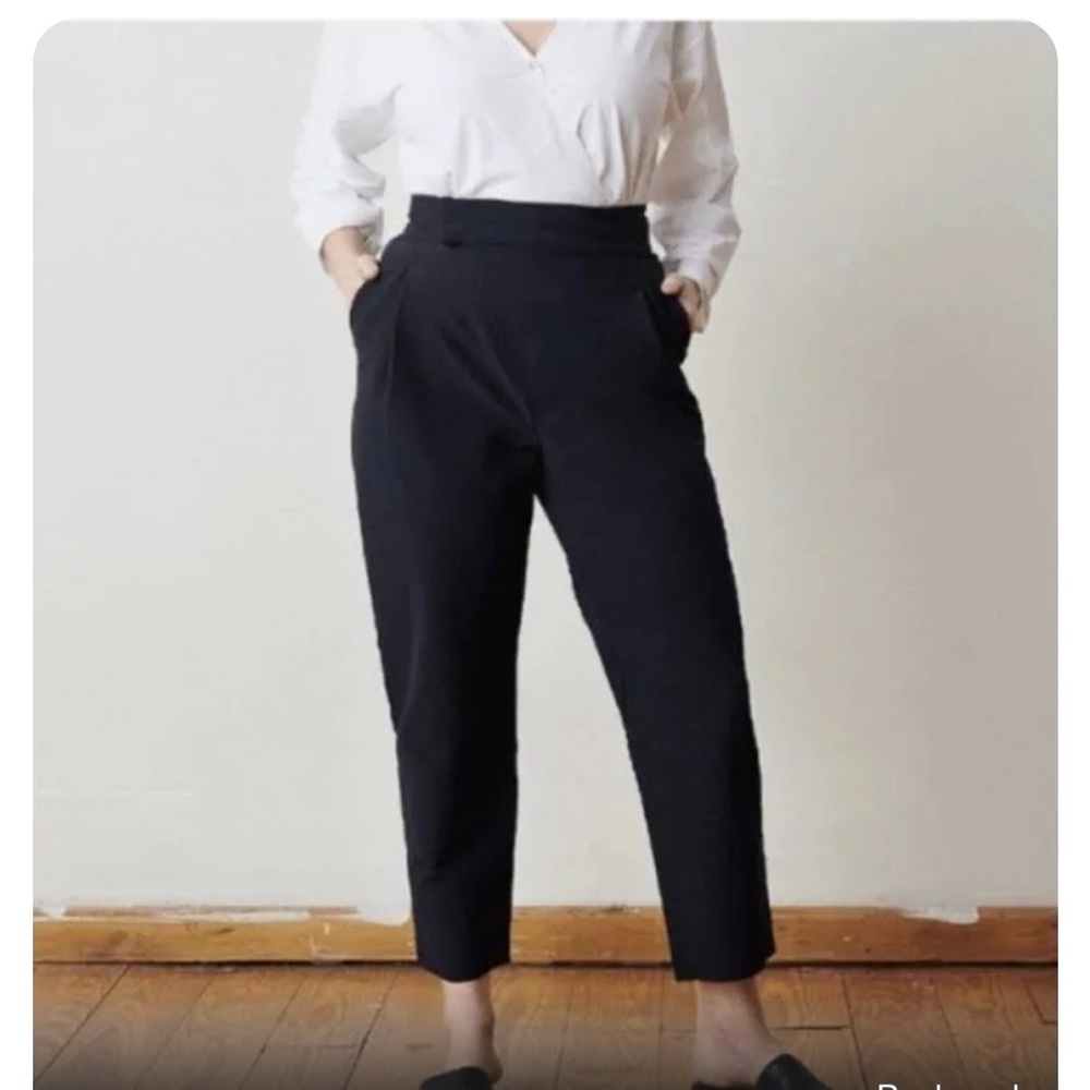 Aday portfolio high-waist barrel pants - size M
